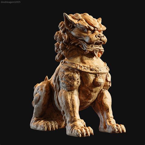 See more ideas about guardian lion, lions, statue. 3D printable model Chinese guardian lion foo dog