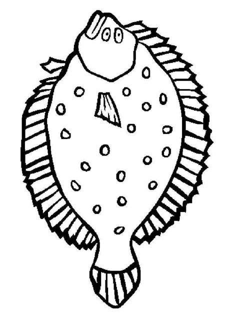 Flounder Coloring Sheet Coloring Pages