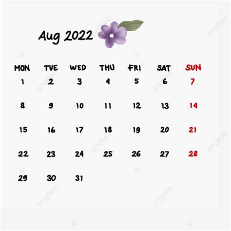 Kalender Agustus 2022 Tulis Tanganイラスト画像とpsdフリー素材透過の無料ダウンロード Pngtree