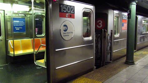 Mta New York City Subway Harlem Bound R62 3 Train At The 135 Street