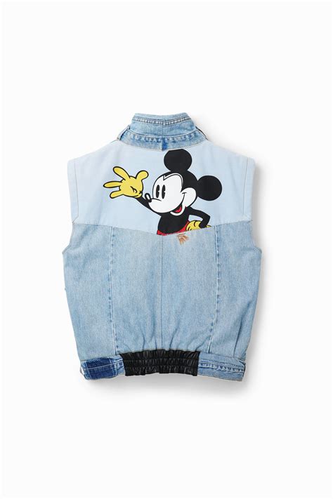 Mickey Mouse Icon Denim Vest In 2022 Mickey Mouse Jacket Mickey