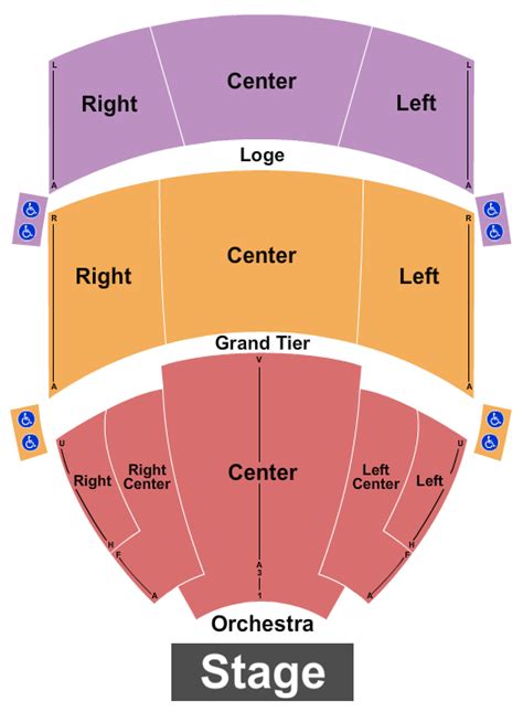 Seating Chart Steven Tanger Center Greensboro North Carolina