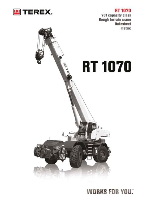 Terex Rt 1070 Load Chart And Specification Cranepedia