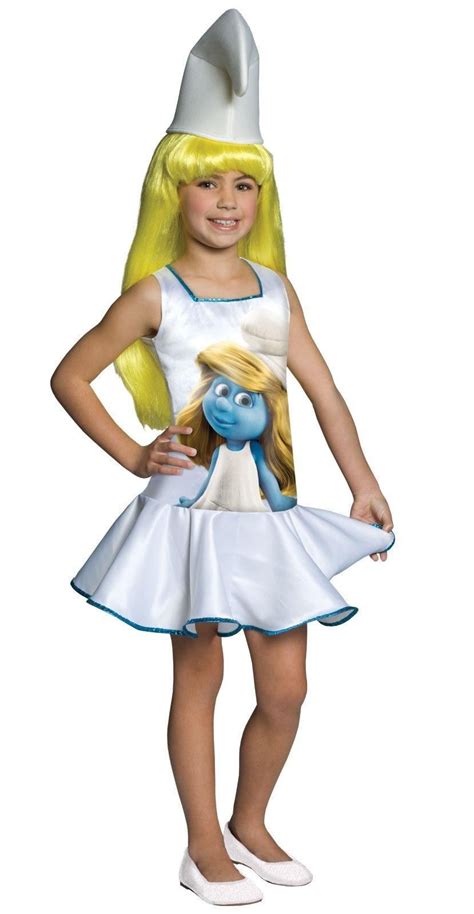 Rubies Costumes The Smurfs Smurf Dress Child Costume White Color