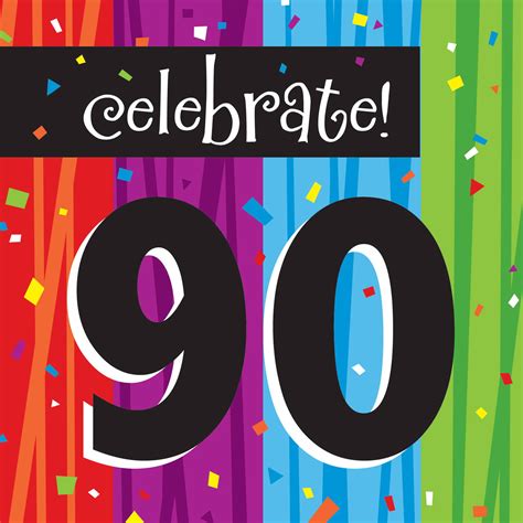 Milestone Celebrations 90th Birthday Napkins 16pk
