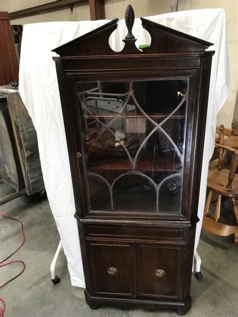 Furniture Duncan Phyfe Style Corner China Cabinet Live And Online