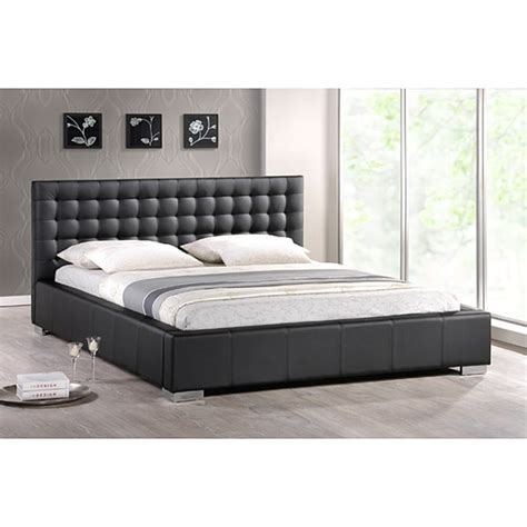 This sleek, stylish bed is constructed of solid wood and finished in jet black for a contemporary, updated look. Madison Modern Queen Platform Bed - Free Shipping Today - Overstock.com - 13977708