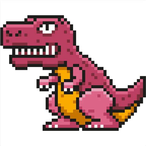 Pixel Art Dinosaure T Rex