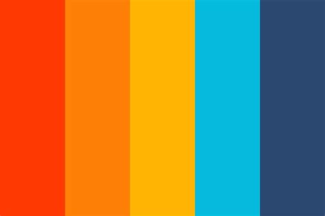 Complementary Orange To Blue Color Palette Color Palette Yellow Blue