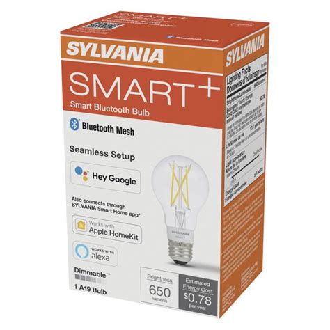 Sylvania Smart Led Smart Bluetooth A19 Light Bulb Seamless Setup
