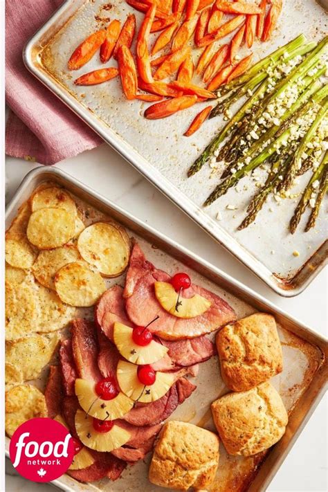 Best Easter Dinner On Two Sheet Pans Recipe Food Network Canada