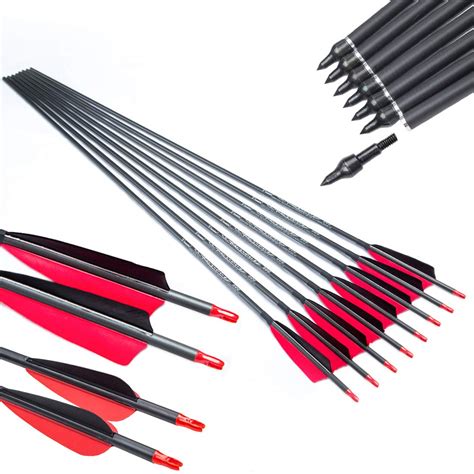 Buy Pinals Archery 300 340 400 500 600 700 800 Spine Carbon Arrows For