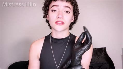 Lilin Leather Femdom Glove Slave Teasing And Edging Joi Handpicked