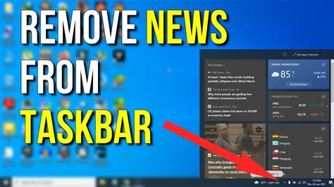 Disable News And Interests On Taskbar In Windows 10 Mobile Legends
