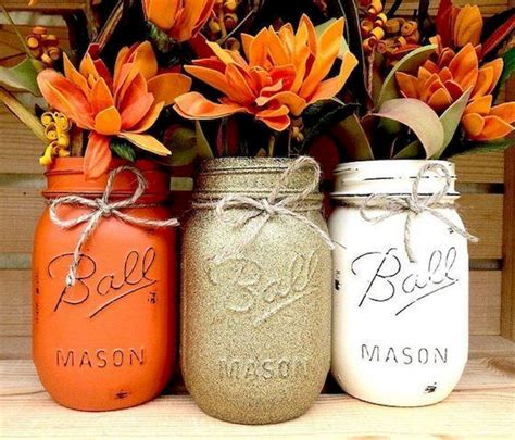 Easy And Inexpensive Fall Decorating Ideas Home To Z Fall Mason Jars