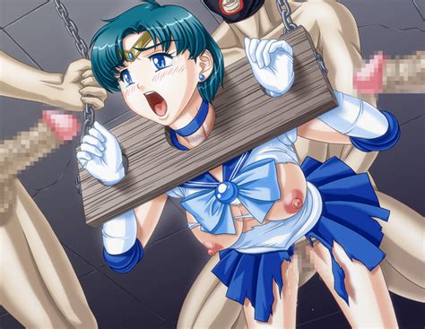 Apple Pie Artist Mizuno Ami Sailor Mercury Bishoujo Senshi Sailor Moon Multiple Penises