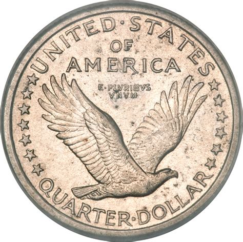 ¼ Dollar Standing Liberty Quarter No Stars Below Eagle Variety 1