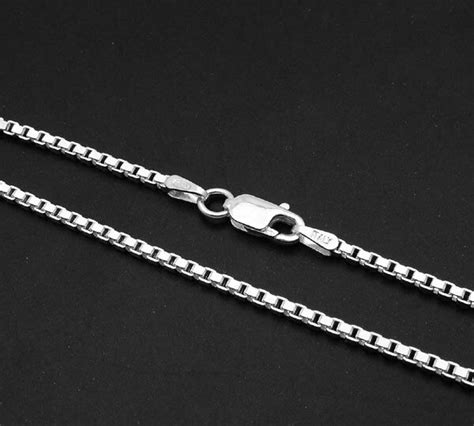 Solid 15mm Italian Venetian Box Chain Necklace Real 925