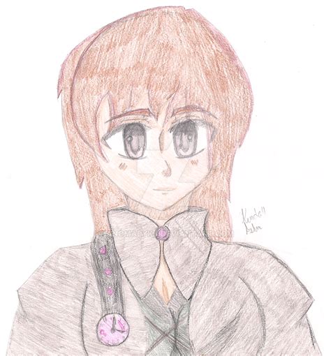 Traditional Anime Girl By Anomalykj On Deviantart