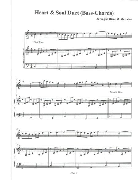 Download and print in pdf or midi free sheet music for heart and soul by hoagy carmichael arranged by colorsofsound1 for piano (piano duo). Heart And Soul Duet Music Sheet Download - TopMusicSheet.com