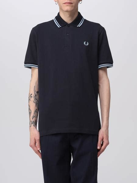 FRED PERRY Polo Shirt For Men Blue Fred Perry Polo Shirt M Online On GIGLIO COM