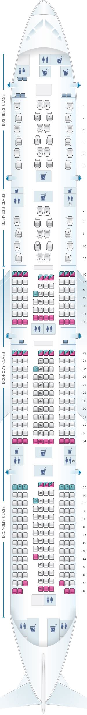Seat Map 777 300er Qatar Airways Elcho Table