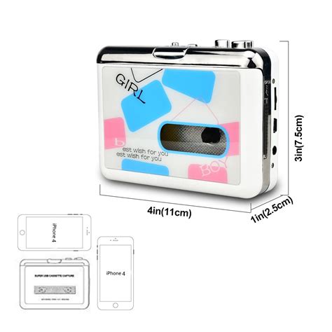 Portable Cassette Playercassette To Mp3 Converter Capture Cassette