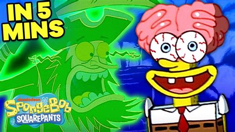 Spongebob Loses His Head In 5 Minutes 🍍👻 Scaredy Pants 5 Minute