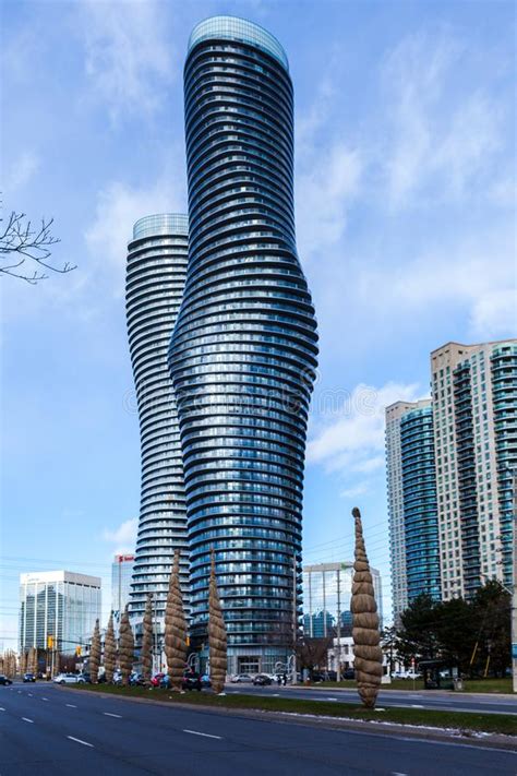 A community of remembering the original twin towers of the world trade centre and celebrating the new one world trade centre. Toronto, CANADA - November 21, 2018: Twin Towers Of ...