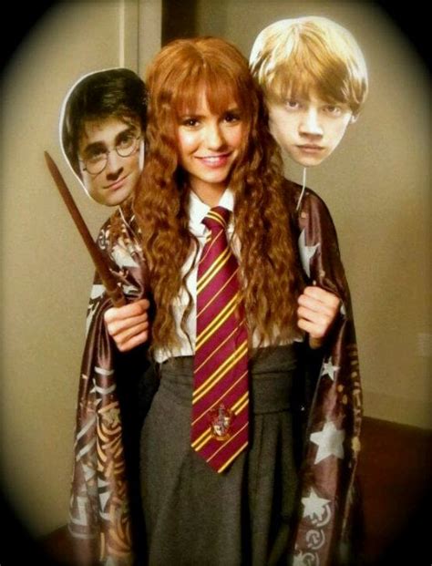 Nina Dobrev As Hermione Granger Best Celebrity Halloween Costumes Pictures Popsugar