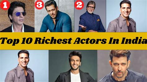 Top 10 Richest Actors In India 2022 Bollywood Top10 Indain Richest