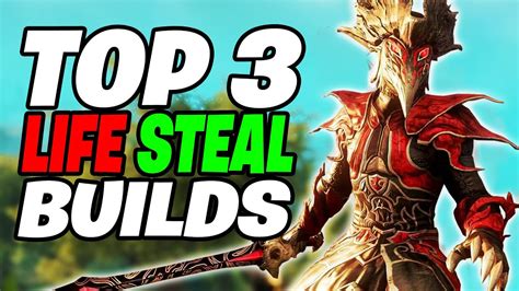Top 3 Best LIFE STEAL Builds | New World Lifesteal Build 2022 (DPS For