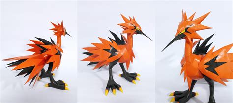 Pokemon Papercraft Galarian Zapdos By Guillermomate On Deviantart