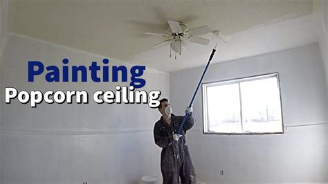 How do i do away with the dirt on my popcorn ceiling? HOW TO PAINT POPCORN CEILING - YouTube