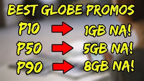 P10 Mo 1gb Na Budget Globe Tm Go Promos How To Register Youtube