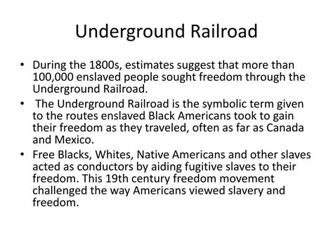Ppt Revolt And The Underground Railroad Powerpoint Presentation Free