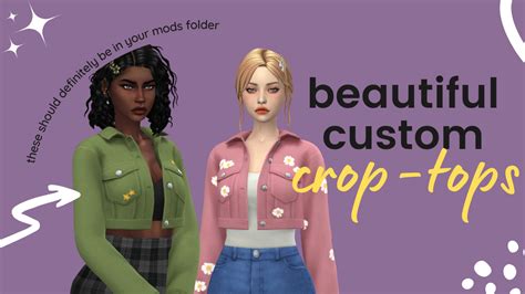 Super Cute Sims 4 Cc Crop Tops For A Perfect Outfit