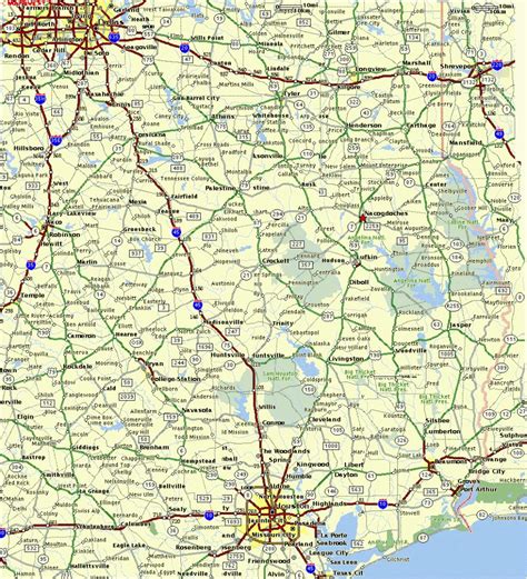 Map Of North East Texas Wells Printable Map