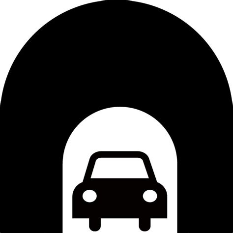 Underground Tunnel Icon With Car 24864152 Vector Art At Vecteezy