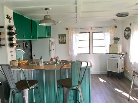Updated Kitchen In A 50 Year Old Mobile Home Remodeling Mobile Homes