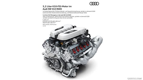 2020 Audi R8 V10 Rwd 52 Litre V10 Fsi Engine In The Audi R8 V10 Rwd
