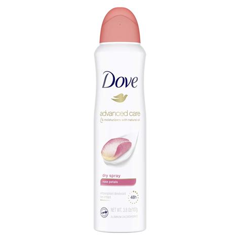 Dove Advanced Care Dry Spray Antiperspirant Deodorant Rose Petals 38
