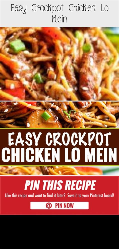 Stir in all ingredients except cornstarch and water. Easy Crockpot Chicken Lo Mein | Easy crockpot chicken ...