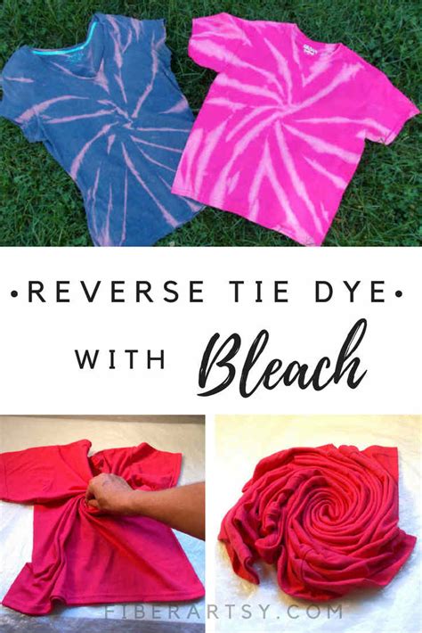 Reverse Tie Dyeing With Bleach Technique