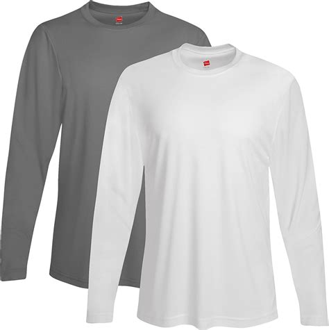 Hanes 482l 100 Polyester Adult Cool Dri Long Sleeve Performance T