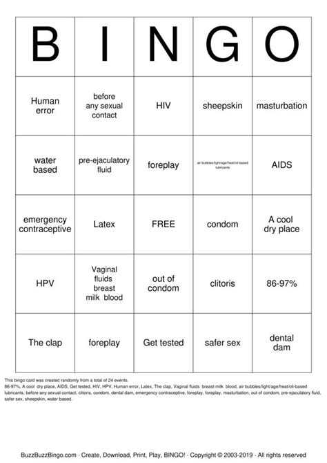 Sex Bingo Cards To Download Print And Customize Free Download Nude Photo Gallery