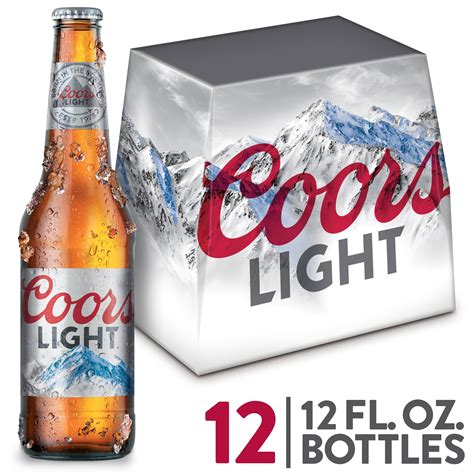 Coors Light Beer American Light Lager 12 Pack Beer 12 Fl Oz Beer