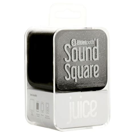 Juice Sound Square Wireless Bluetooth Speaker Black Rechargeable Grade