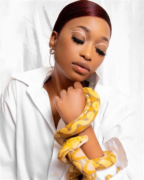 Generations The Legacy Actress Zola Nombonas Snakes Photoshoot Leaves