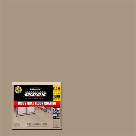 The garage floor coating, like all rocksolid polycuramine® coatings, offers unsurpassed durability. Rust-Oleum RockSolid 360 oz. Mocha Polycuramine Industrial ...